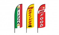 Pizza Advertising Flags